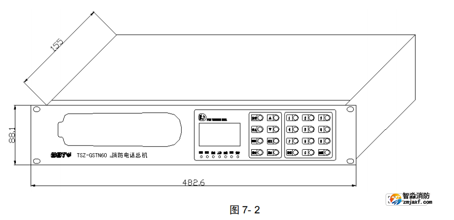 海灣TSZ-GSTN60消防電話總機接線安裝技術