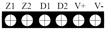 GST-BT001M點(diǎn)型可燃?xì)怏w探測(cè)器對(duì)外接線(xiàn)端子示意圖